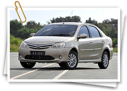 Toyota Etios, Car Rentals India